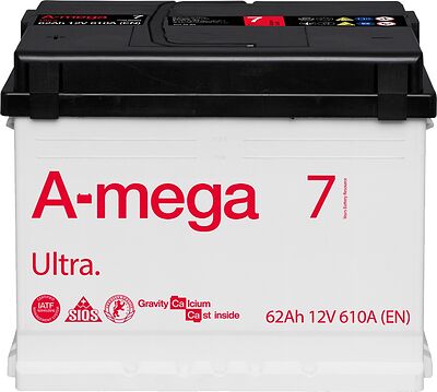 A-mega Ultra 50 А/ч прямая конус стандарт (207x175x190)