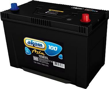 AKOM Asia 100 А/ч прямая конус азия (305x173x225) AKOM Asia 100 А/ч прямая конус азия (305x173x225)