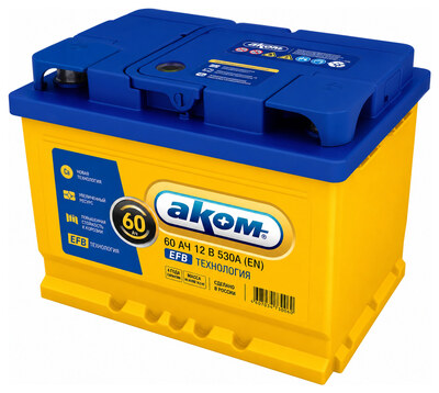 AKOM EFB 60 А/ч обратная (242x175x190)