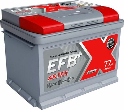 Актех EFB+ ATSEFB 77-3-R 77 А/ч 750 А, обратная полярность, корпус L3, 278×175×190 мм