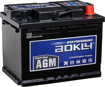AOKLY AGM Stop&Go AGM VRL2 60 60 А/ч 640 А (EN), обратная полярность, корпус L2, 242×175×190 мм