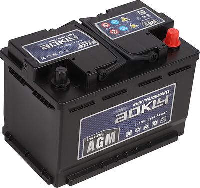 AOKLY AGM Stop&Go AGM VRL3 70 70 А/ч 700 А (EN), обратная полярность, корпус L3, 278×175×190 мм