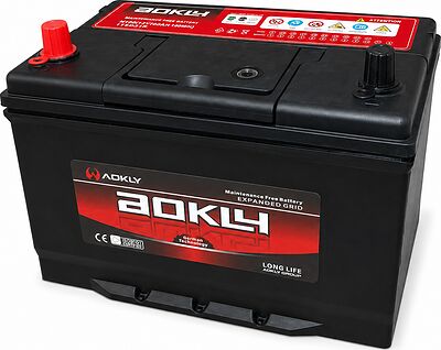 AOKLY ASIA 115D31R, 90 А·ч 750 А (EN), прямая полярность, корпус D31, 304×173×220 мм