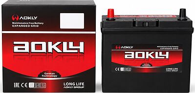 AOKLY ASIA 65B24R, 50 А·ч 470 А (SAE), прямая полярность, корпус B24, 240×129×220 мм