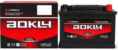 AOKLY DIN 56077, 60 А·ч 590 А (EN), обратная полярность, корпус LB2, 243×174×175 мм