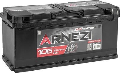 Arnezi AGM Start-stop 105 А/ч обратная конус стандарт (390x175x190)