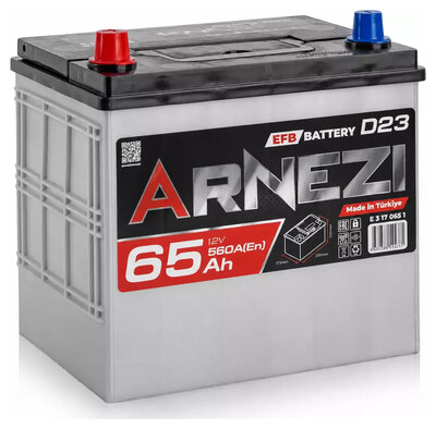 Arnezi EFB JIS Start-Stop E3170651 65 А/ч 560 А (EN), прямая полярность, 230×172×225 мм, D23