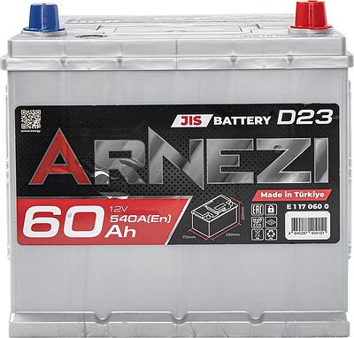 Arnezi JIS SMF E1170600 60 А/ч 540 А (EN), обратная полярность, 230×172×225 мм, D23