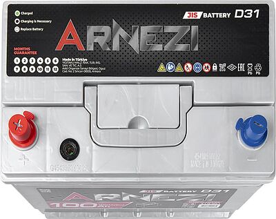 Arnezi JIS SMF E1191001 100 А/ч 820 А (EN), прямая полярность, 306×176×225 мм, D31