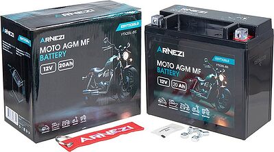 Arnezi мото AGM 20 А/ч обратная под болт (175x87x156)