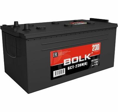 Bolk Standart B 230-3-R-K 230 А/ч 1350 А (EN), прямая полярность, 518×274×237 мм, C