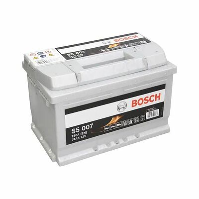 Bosch S5 0 092 S50 070 74 А/ч 750 А (EN), обратная полярность, 278×175×175 мм