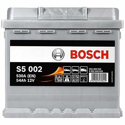 Bosch S5 0 092 S50 020 54 А/ч 530 А (EN), обратная полярность, 207×175×190 мм