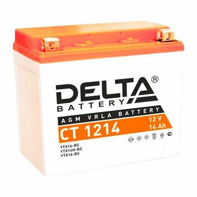 Delta CT 1214 14 А/ч 200 А (EN), прямая полярность, 151×88×147 мм