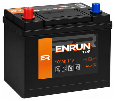 ENRUN JIS Top EPA1001 100 А/ч 850 А (EN), прямая полярность, 303×175×225 мм, D31