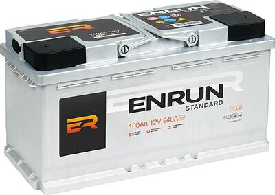 ENRUN Standard ES1000 100 А/ч 940 А (EN), обратная полярность, 353×175×190 мм, L5