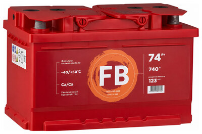 FB Standart 6CT-74VLR LB 574114040 74 А·ч 740 А (EN), обратная полярность, 277×175×175 мм, LB3
