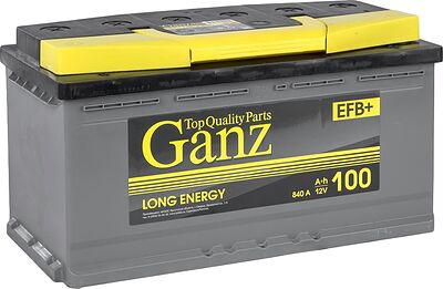GANZ EFB GAEFB1001 100 А·ч 840 А (EN), прямая полярность, 352x175x190 мм