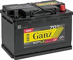 GANZ PRO-Line AGM G4060700 70 А·ч 720 А (EN), обратная полярность, 278x175x190 мм