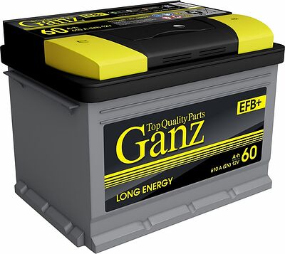 GANZ PRO-Line EFB Start-Stop G3040601 60 А·ч 610 А (EN), прямая полярность, 242x175x190 мм