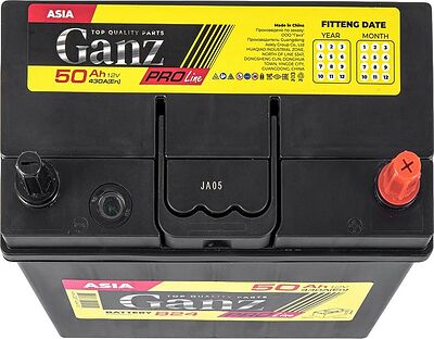 GANZ PRO-Line JIS G1150500 50 А·ч 430 А (EN), обратная полярность, 240x129x220 мм
