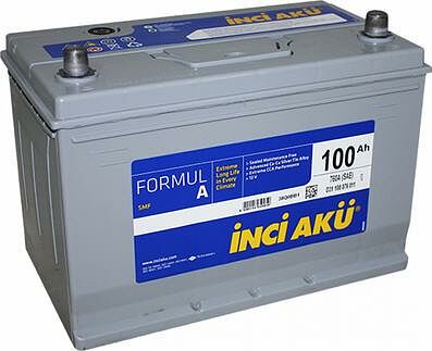 Inci Yuasa Inci FormulA 100 А/ч прямая конус азия (518x276x242)