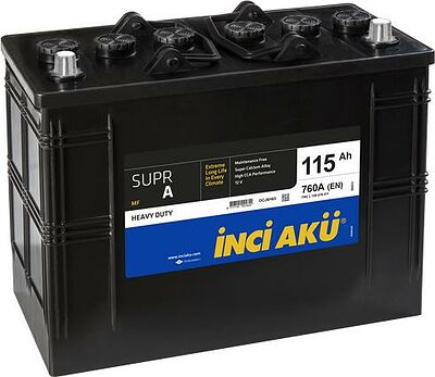 Inci Yuasa Inci SuprA 115 А/ч обратная конус стандарт (344x175x225)