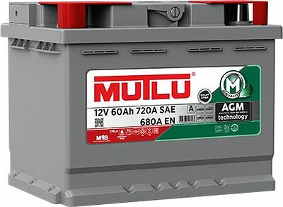 Mutlu AGM 60 А/ч обратная конус стандарт (242x175x190)