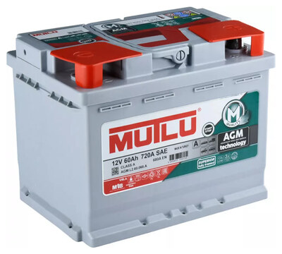 Mutlu AGM AGM.L5.95.090.A 95 А·ч 900 А (EN), обратная полярность, 353×175×190 мм