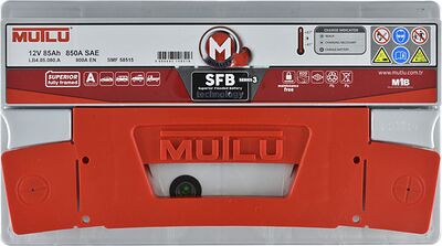 Mutlu SFB LB4.85.080.A 85 А·ч 800 А (EN), обратная полярность, 315×175×175 мм