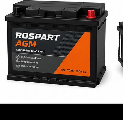 ROSPART AGM 60 А/ч обратная конус стандарт (242x175x190)