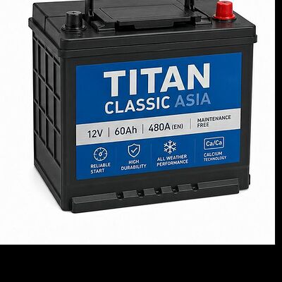 Titan Classic 60 А/ч обратная r+ (230x175x223)