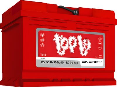 Topla Energy TS54 (55509) 55 А·ч 500 А (EN), обратная полярность, 242×175×175 мм