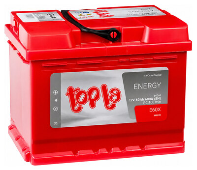 Topla Energy 1031483 60 А·ч 600 А (EN), прямая полярность, 242×175×190 мм