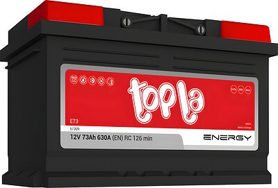 Topla Energy E73 (1031485) 73 А·ч 630 А (EN), обратная полярность, 278×175×175 мм