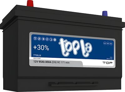 Topla Top JIS TT95JX (1031494) 95 А·ч 850 А (EN), прямая полярность, 306×173×221 мм
