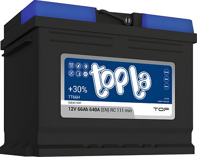 Topla Top Sealed TT66H (56649) 66 А·ч 640 А (EN), обратная полярность, 242×175×190 мм