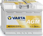 Varta Dynamic AGM A8 60 А/ч 680 А (EN), обратная полярность, 242×175×190 мм, ETN 560901068