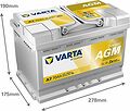 Varta Dynamic AGM A7 70 А/ч 760 А (EN), обратная полярность, 278x175x190 мм, ETN 570901076 Varta Dynamic AGM A7 70 А/ч 760 А (EN), обратная полярность, 278x175x190 мм, ETN 570901076