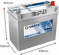 Varta Dynamic SLI B32 45 А/ч 330 А (EN), обратная полярность, 238x129x227 мм, ETN 545156033 Varta Dynamic SLI B32 45 А/ч 330 А (EN), обратная полярность, 238x129x227 мм, ETN 545156033
