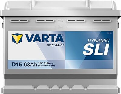 Varta Dynamic SLI D15 63 А/ч 610 А (EN), обратная полярность, 242x175x190 мм, ETN 563400061
