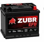 Zubr EFB ZE650 65 А/ч 650 А (EN), обратная полярность, 242×175×190 мм