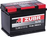 Zubr Ultra ZU750 75 А/ч 760 А (EN), обратная полярность, корпус L3, 278×175×190 мм