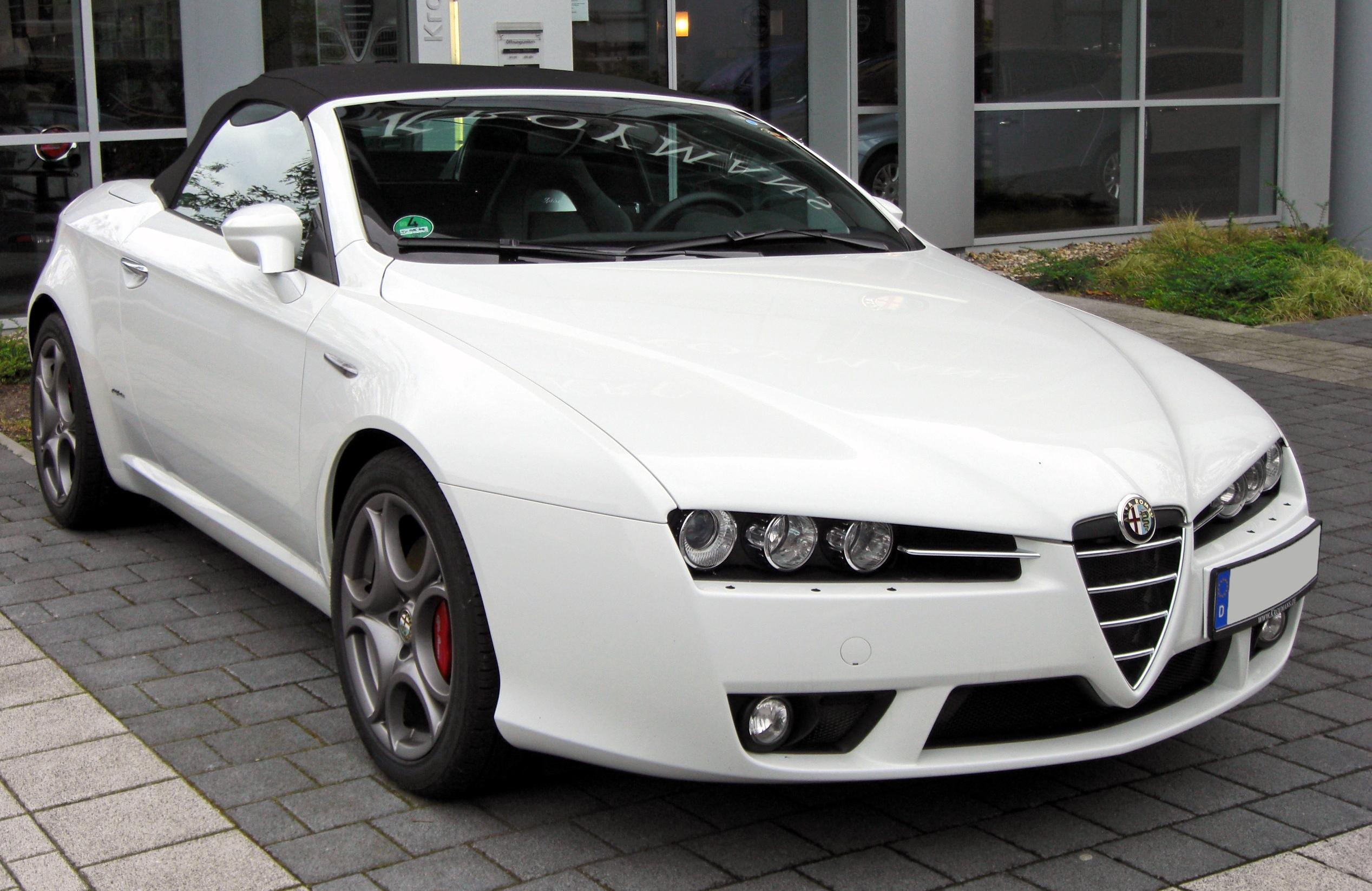 Размер колёс на Alfa Romeo Spider 2009 Подбор шин на Alfa Romeo Spider 2009