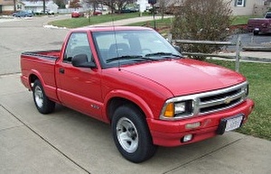 Размер колёс на Chevrolet S10 1997 Подбор шин на Chevrolet S10 1997