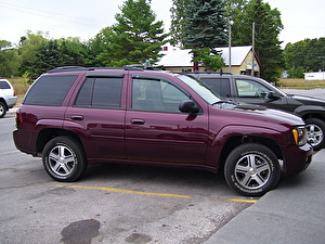 Размер колёс на Chevrolet TrailBlazer 2007 Подбор шин на Chevrolet TrailBlazer 2007