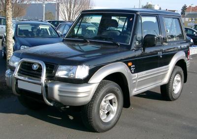 Размер колёс на Hyundai Galloper 2001 Подбор шин на Hyundai Galloper 2001