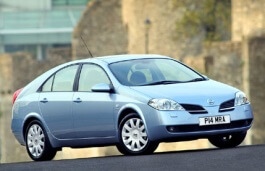 Размер колёс на Nissan Primera 2002 Подбор шин на Nissan Primera 2002