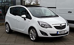 Размер колёс на Opel Meriva 2013 Подбор шин на Opel Meriva 2013