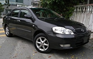 Размер колёс на Toyota Corolla Altis 2007 Подбор шин на Toyota Corolla Altis 2007